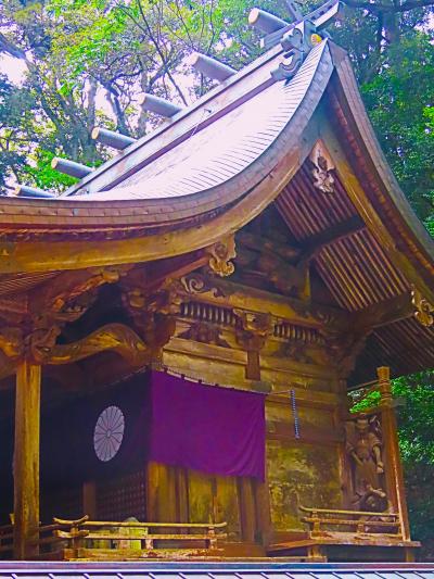 宮崎残暑-2 高千穂神社a 本殿-1778年造替・国の重要文化財 ☆天孫降臨伝承:在地の信仰