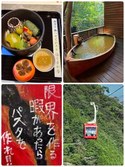 有馬温泉とロープウェイ＆天竺鼠川原さんの作品鑑賞…ひとり旅！