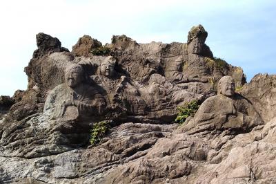 十六羅漢岩・釜磯・角館・GAO前の岩脈・鬼の俵ころがし・あぶくま洞①