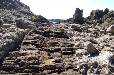 十六羅漢岩・釜磯・角館・GAO前の岩脈・鬼の俵ころがし・あぶくま洞④