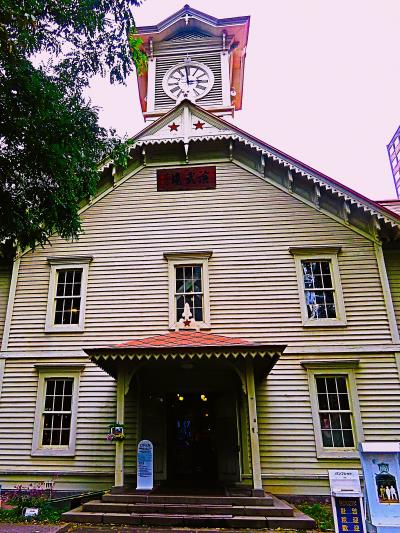 札幌爽秋-6 札幌市時計台 旧札幌農学校演武場‐移設 ☆3時”鐘の音‐聞く 維持修理の苦労