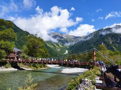平湯温泉・上高地・飛騨高山レンタカーの旅（３）雨のち晴れの上高地へ
