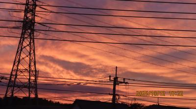 素晴らしかった夕焼け