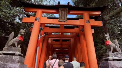 美濃・平安京・平城京x2 ・琵琶湖　５泊 弾丸旅　2日目　京都(伏見稲荷大社、下鴨神社)
