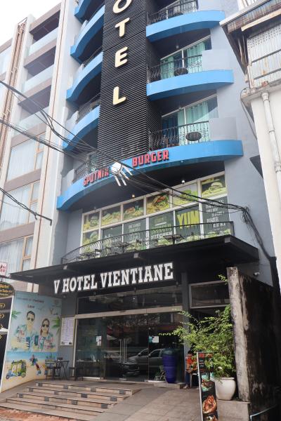 ラオス「行った所・見た所」ビエンチャン・Vホテルビエンチャンに宿泊して福徳廟散策