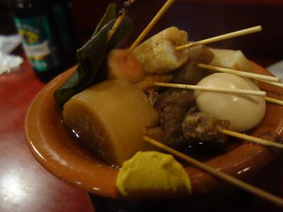 静岡といったら、「静岡おでん」でしょう。人気店でいただきました。