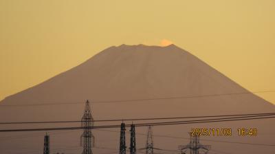 美しかった夕焼け富士