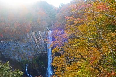 &#127809;紅葉の中で奥日光三名瀑最後は華厳の滝
