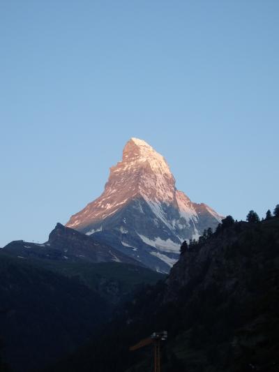 2024年夏のスイス【１７】朝焼けのマッターホルンを見に