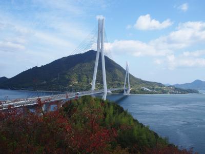 ★瀬戸内海を堪能★ 秋の愛媛・広島しまなみ海道エリア4泊5日1人旅 ③今治⇒大三島(バス)⇒大山祇神社⇒多々羅大橋(自転車)3日目:大三島