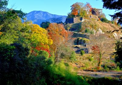 紅葉の苗木城