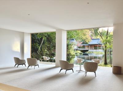 2025年 紅葉の伊豆修善寺温泉『あさば』 池と能舞台ビュー「萌葱(152㎡)」宿泊記(ブログ)