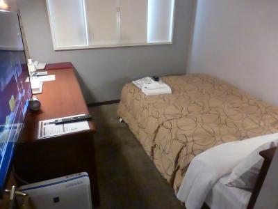 「ホテルグランスパアベニュー」シングルルーム宿泊当日編【pH10のアルカリ性トロトロ温泉目的朝倉(甘木)1泊旅】