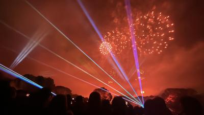 小5娘と1泊2日でふるさと納税京都泊★大阪スパワールド、万博花火、映画村