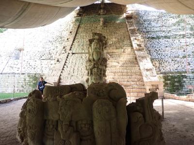 中米4カ国　白地図塗りの旅③　コパン遺跡～国境を越えてグアテマラのリオ・オンドへ