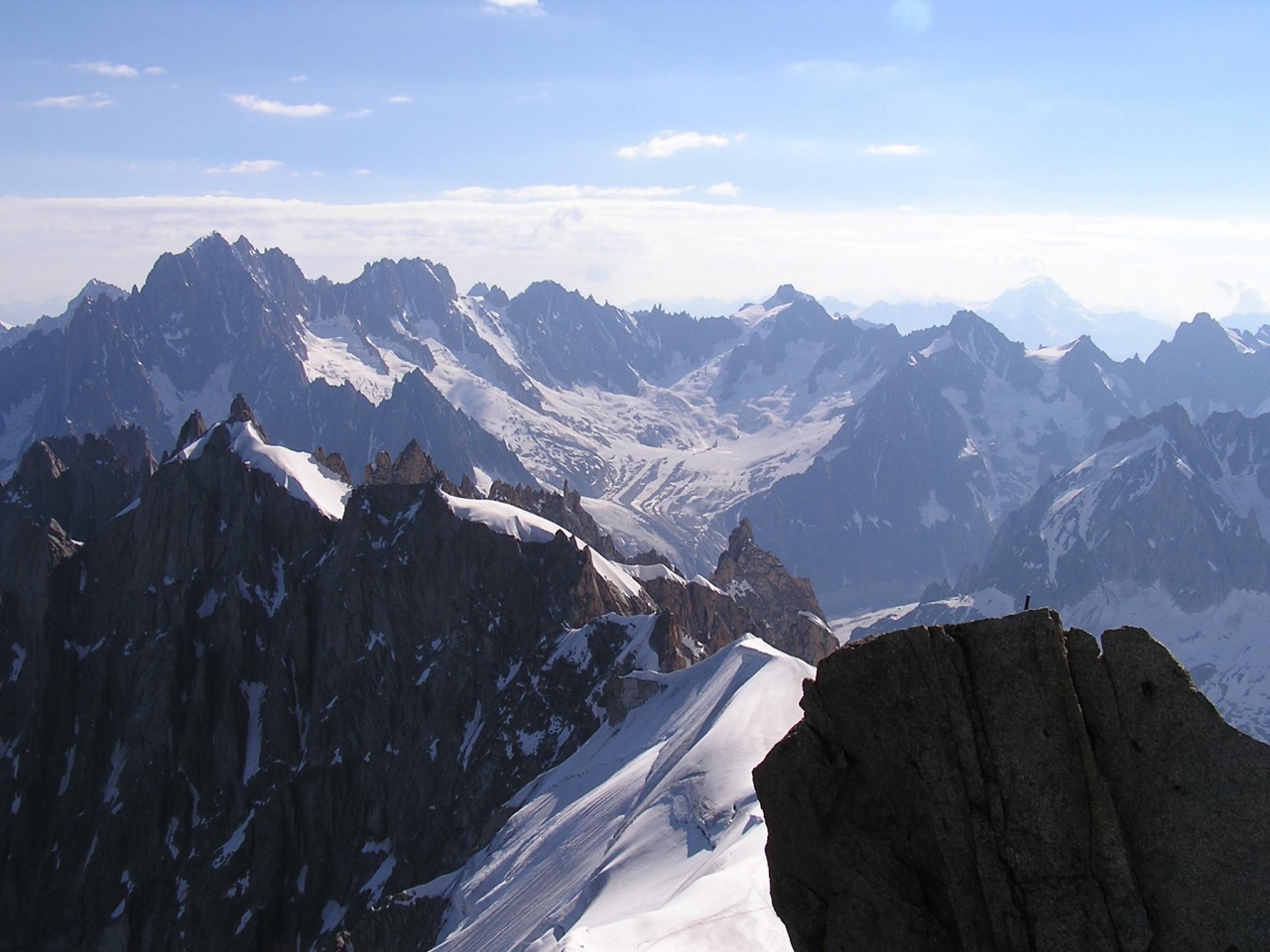 スイスアルプスの山々についての印象 その エギーユ デュ ミディ