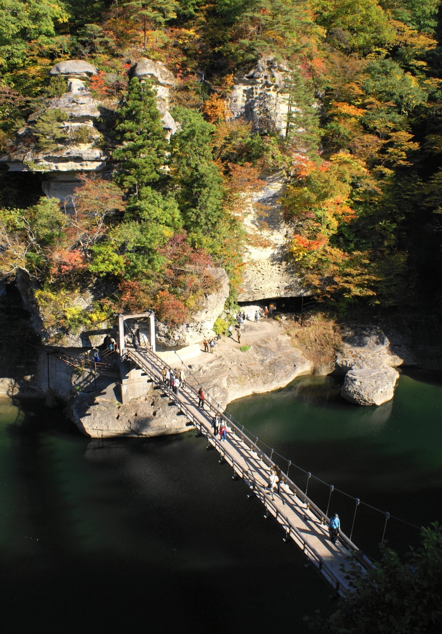 塔のへつり 紅葉の頃 福島県の旅行記 ブログ By エムさん フォートラベル