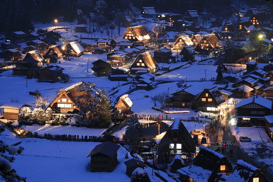 雪の白川郷 五箇山 そしてライトアップ 白川郷 岐阜県 の旅行記 ブログ By どんぴさん フォートラベル