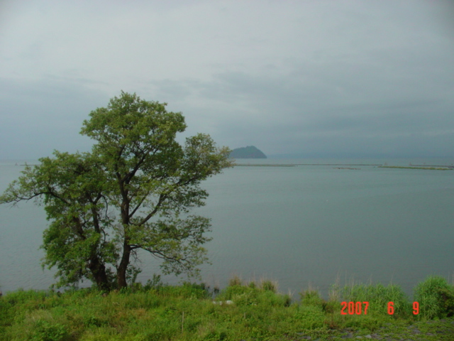 滋賀県　琵琶湖のほとり、尾上温泉「紅鮎」