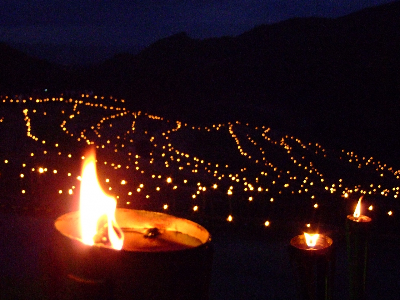 空から三千の星が舞い降りた 棚田の夜祭り ｉｎ鴨川大山千枚田 鴨川 千葉県 の旅行記 ブログ By がりさん フォートラベル