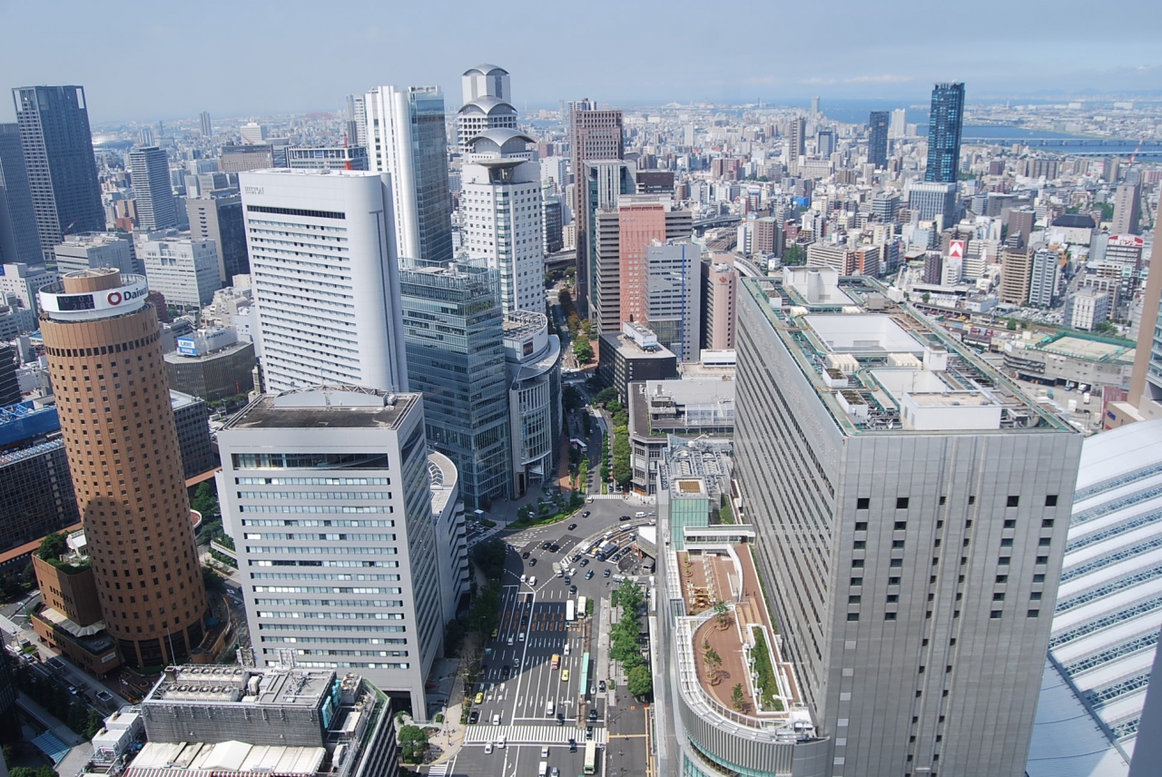梅田阪急ビル３９階からの展望 キタ 大阪駅 梅田 大阪 の旅行記 ブログ By Tsunetaさん フォートラベル
