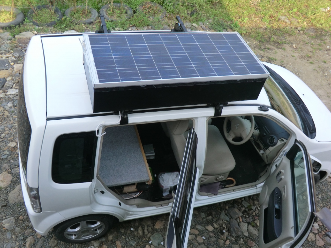 ソーラーカー作りました 今年はこれで快適北海道の旅が出来るか 京丹波町秘密基地１１８ 京丹波 園部 京都 の旅行記 ブログ By Shima77さん フォートラベル