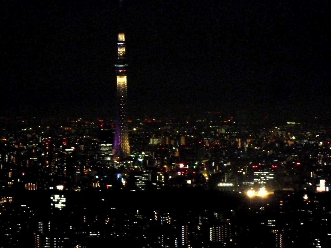 家族旅行12秋 初めて関東方面へ07夕食に立ち寄ったサンシャインシティ展望台からの夜のスカイツリー 池袋 東京 の旅行記 ブログ By Wt信さん フォートラベル
