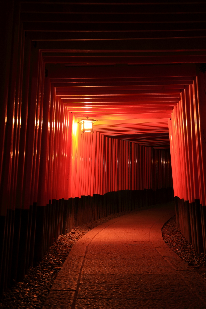 京都 伏見稲荷 夜の千本鳥居 伏見 京都 の旅行記 ブログ By ふーさん フォートラベル
