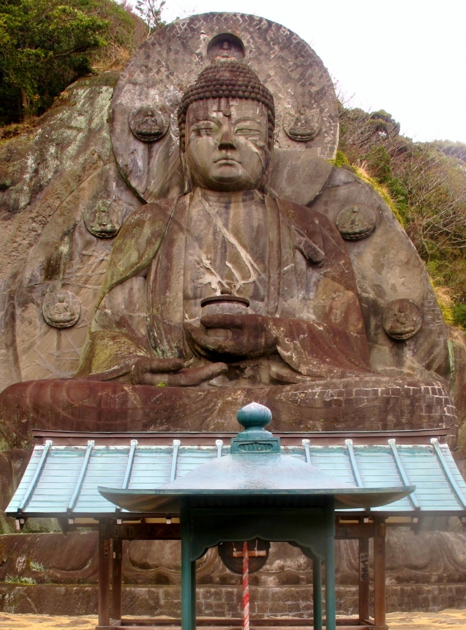 鋸山Walk‐4 乾坤山日本寺 大仏は日本一 ☆五百羅漢像・お願い地蔵尊も様々に