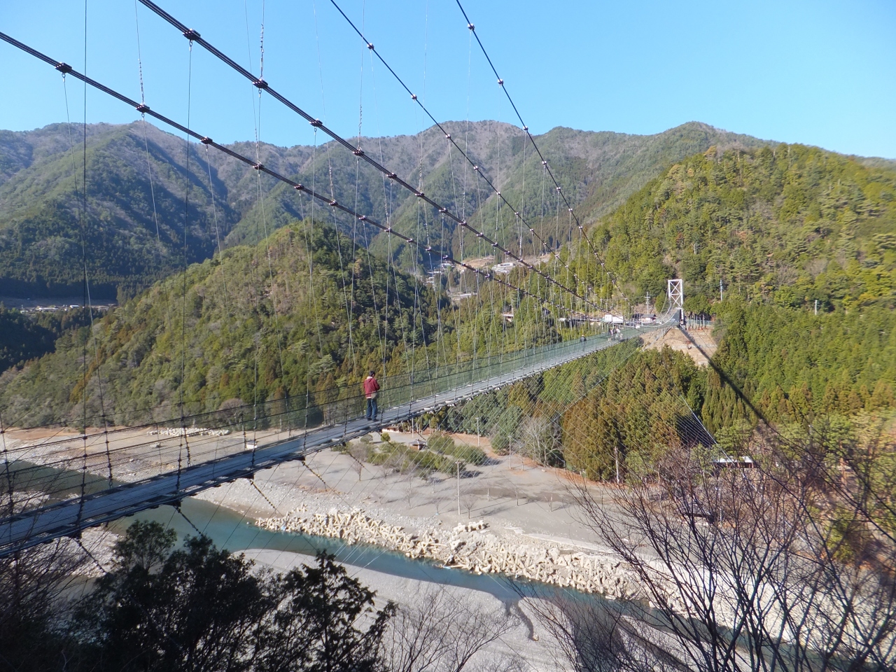 14 日本最長路線バスと京都 北陸18きっぷの旅 その５ 日本一の吊り橋 十津川温泉 奈良県 の旅行記 ブログ By Dorompaさん フォートラベル