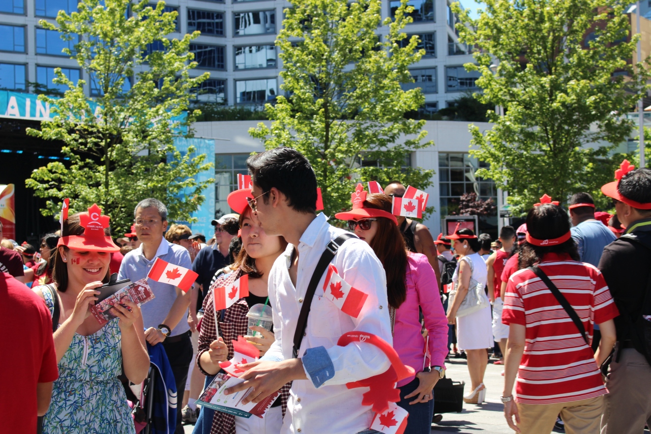 canada day 2014 カナダ プレイスにて バンクーバー カナダ の