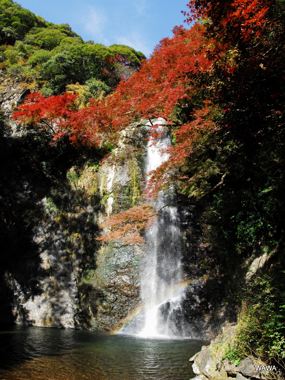 カメラをポケットに紅葉の箕面大滝まで自動車で出かけて見ました 箕面 大阪 の旅行記 ブログ By Mireinaさん フォートラベル