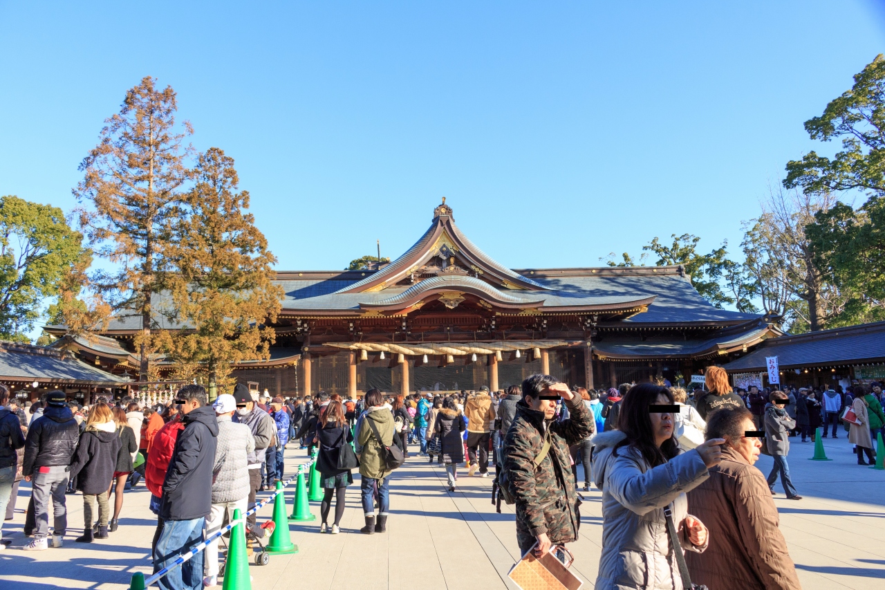 神社 初詣 寒川