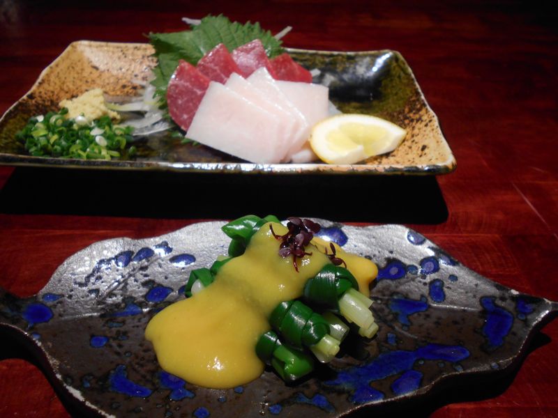 たまには「ベタ」な郷土料理1502 「馬刺し&一文字ぐるぐる&高菜めし “えくぼ”」 ~熊本~