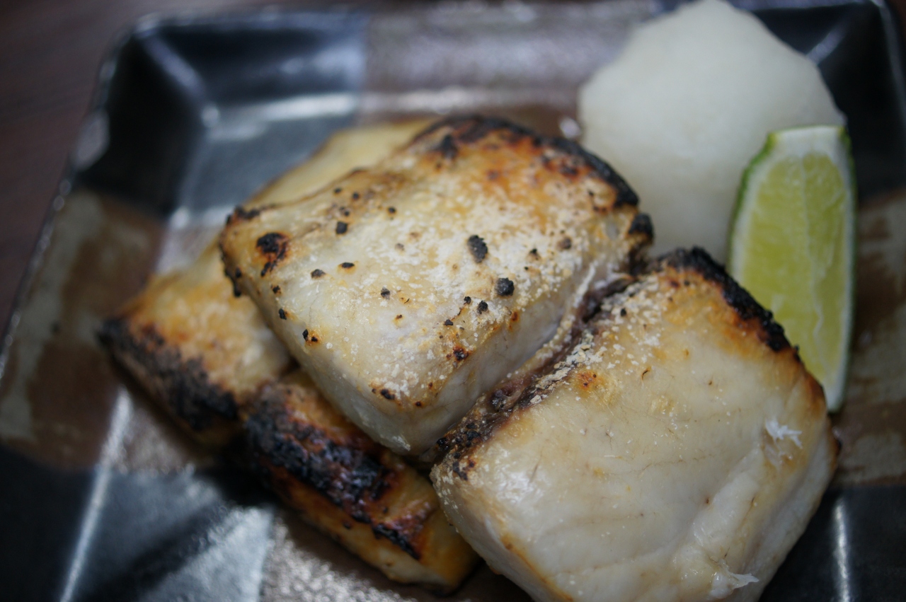 20151003 築地 高はしさん、さわら塩焼きver1.5(シモ)とか → 高はし 