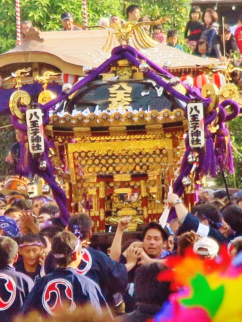 下総三山の七年祭り3 5 八王子神社の神輿渡御 花笠 印半纏のまつり衣装で 船橋 習志野 千葉県 の旅行記 ブログ By マキタン２さん フォートラベル