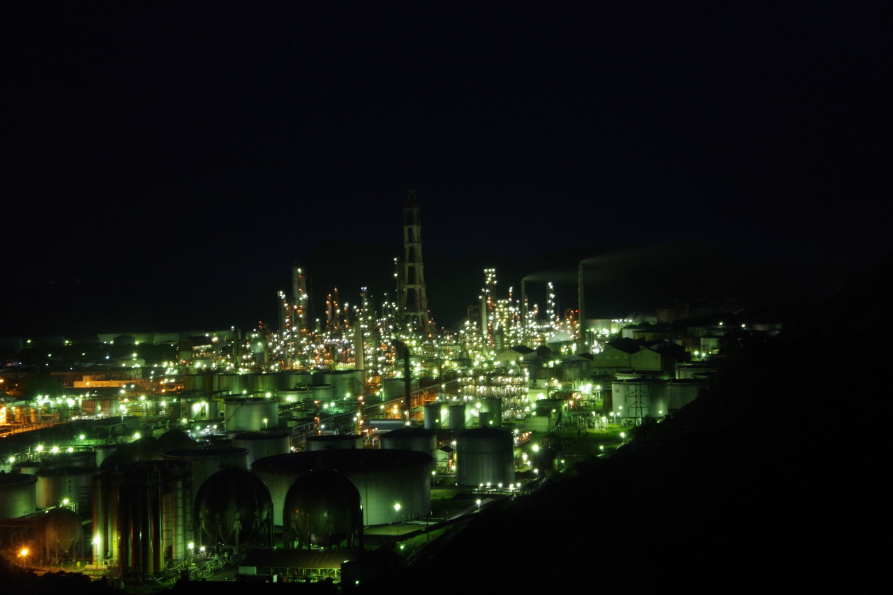 夜景 和歌山 最初が峰展望所の夜景（和歌山県紀の川市）