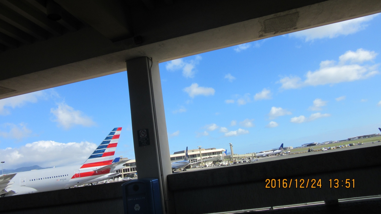 Jal 動画有 機内食 機体変更 ホノルル空港から東京 Jal 16 12 24 オアフ島 ハワイ の旅行記 ブログ By Timeupさん フォートラベル