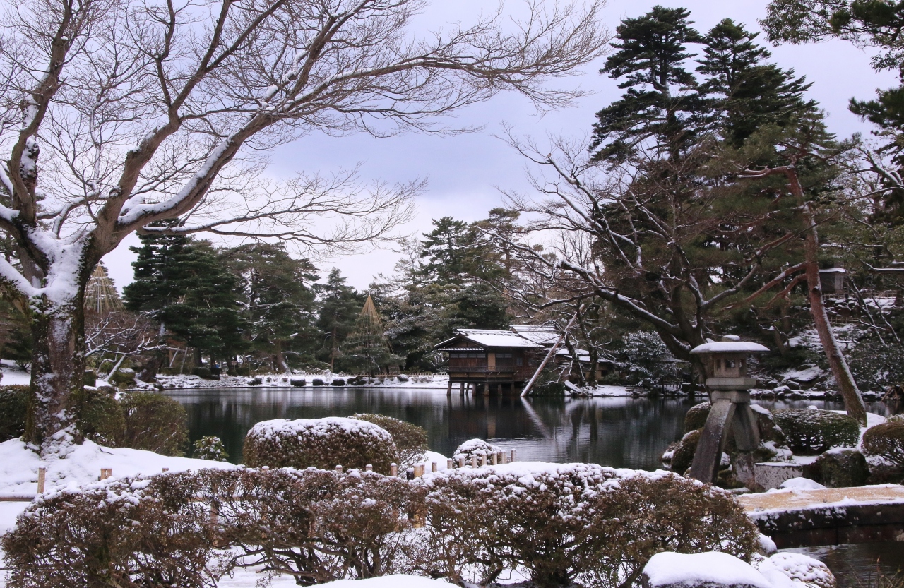 白川郷のライトアップと兼六園 五箇山をめぐるツアーに参加してみました 2 雪化粧の兼六園 金沢 石川県 の旅行記 ブログ By クッシーさん フォートラベル