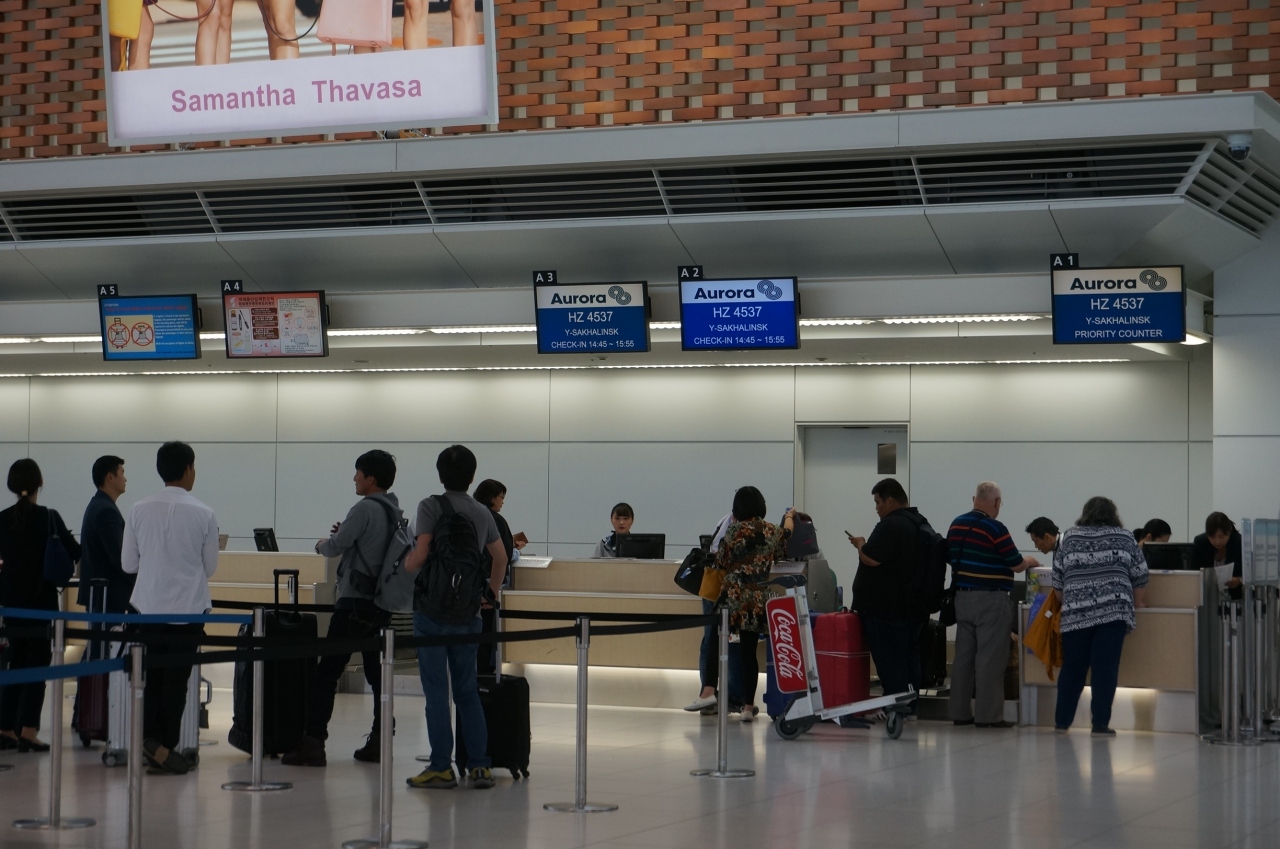 サハリンの街歩き(2) 新千歳空港からホムトヴォ空港からユジノサハリンスク市内へ