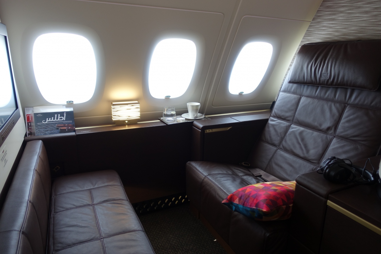 エティハド航空 A380 ファーストクラス アパートメント 搭乗記 アブダビ アラブ首長国連邦 の旅行記 ブログ By コロアさん フォートラベル