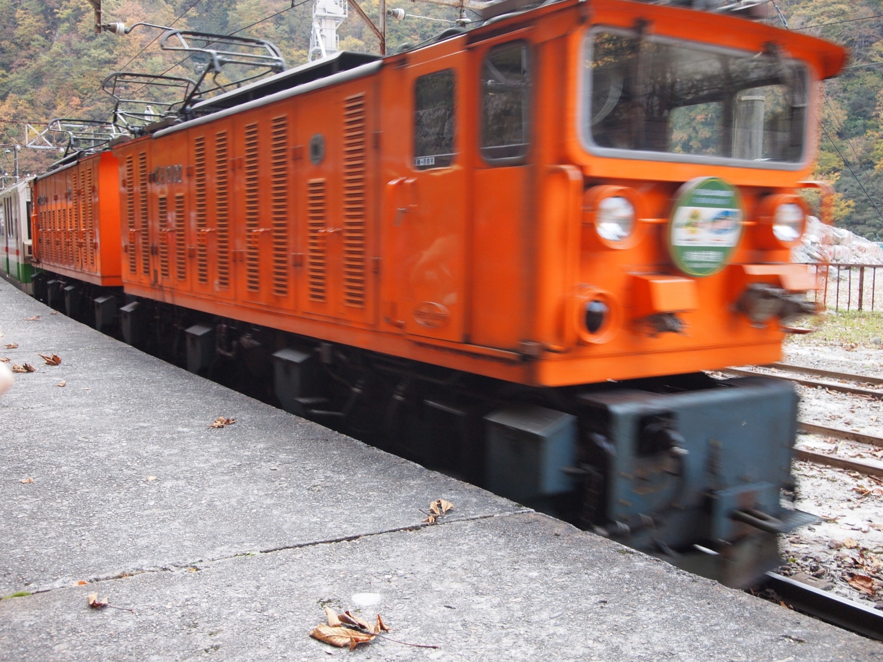 黒部峡谷トロッコ電車（列車）に乗りました