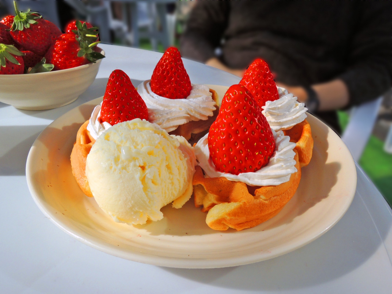 いちご ワッフル食べ放題 いちご体験カフェ くりみ苺園へ行ってきた 磐田 静岡県 の旅行記 ブログ By カナナさん フォートラベル
