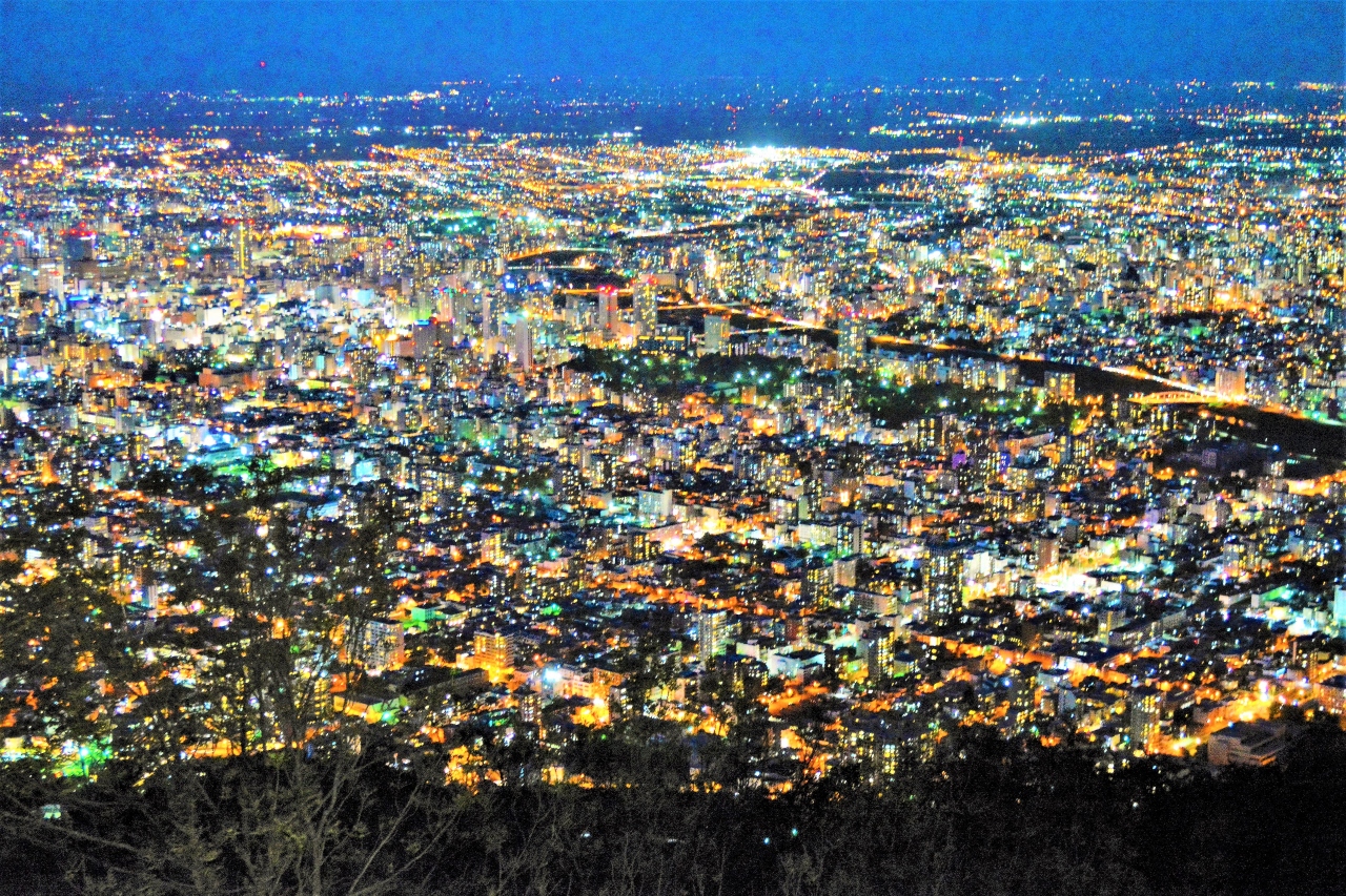 北海道 冬 札幌 藻岩山夜景 終極邊疆blog