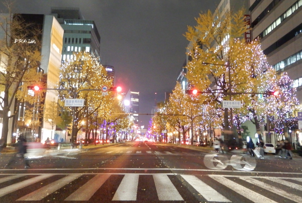 車で走行の御堂筋イルミネーション 心斎橋 淀屋橋 大阪 の旅行記 ブログ By ターちゃんさん フォートラベル