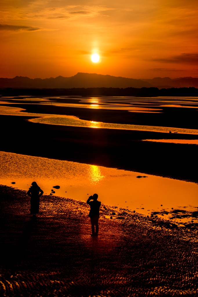 真玉海岸の夕陽 ２０１８年末 宇佐 豊後高田 大分県 の旅行記 ブログ By 気まぐれなデジカメ館さん フォートラベル