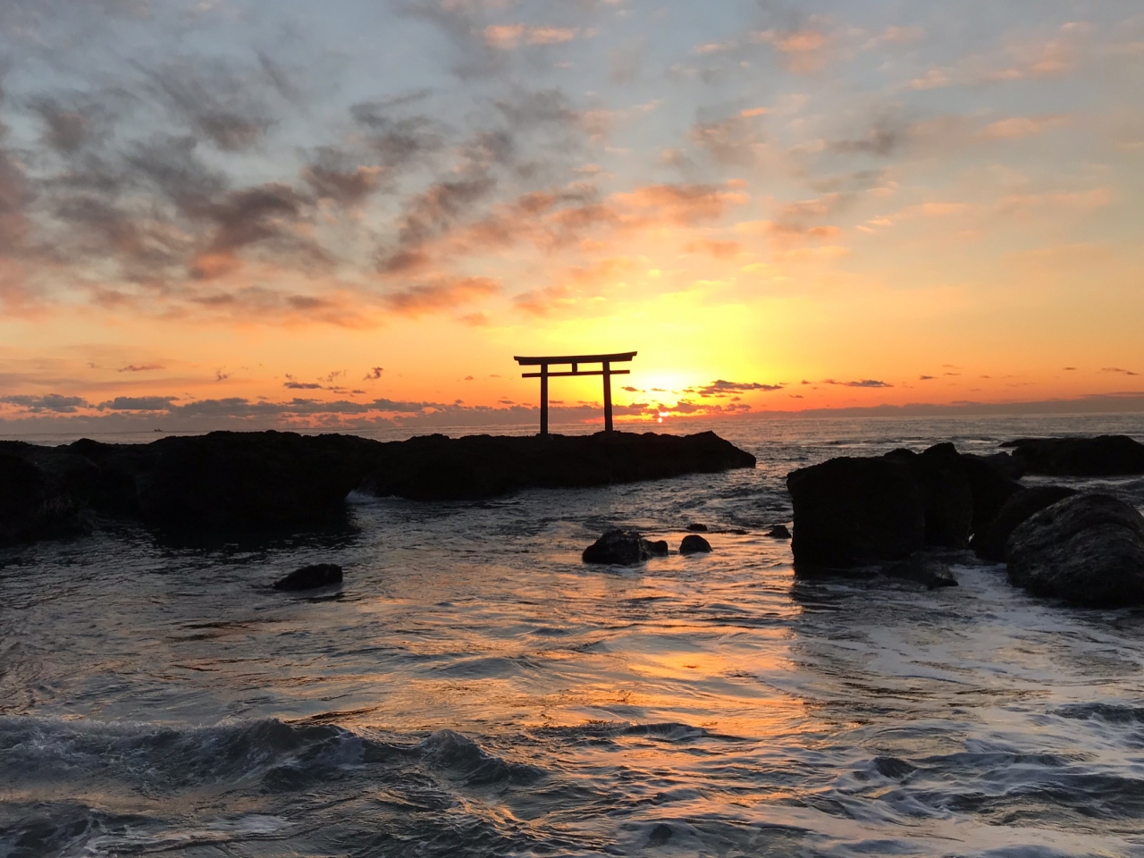 念願の大洗磯前神社 初日の出 ヾ ﾉ 大洗 茨城県 の旅行記 ブログ By Kikulynさん フォートラベル