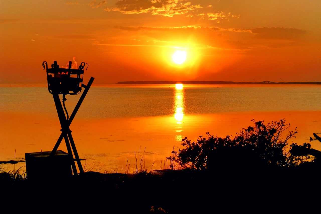 サロマ湖に沈む夕陽 サロマ湖 湧別 北海道 の旅行記 ブログ By ひま爺さん フォートラベル