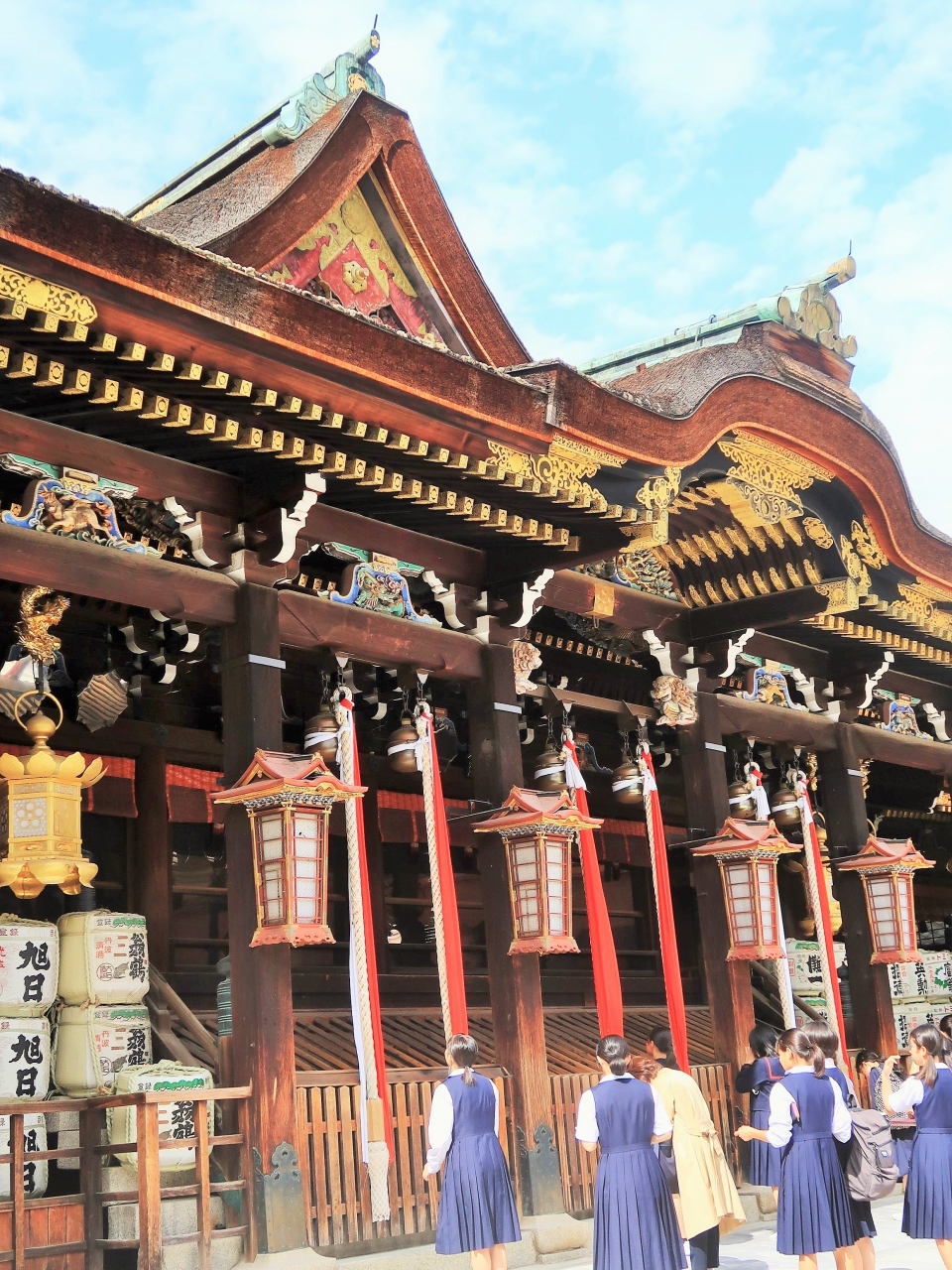 京都平成49 北野天満宮a 本殿 石の間 拝殿 国宝 令和 万葉集公開 宝物殿で 今出川 北大路 北野 京都 の旅行記 ブログ By マキタン２さん フォートラベル