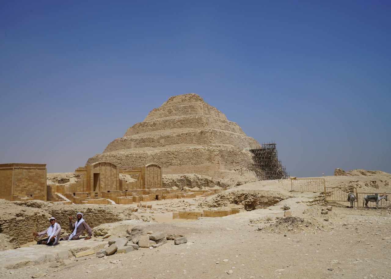 2019.8 エジプト8日間【3】世界遺産・メンフィスとその墓地遺跡(2)サッカラの階段ピラミッド
